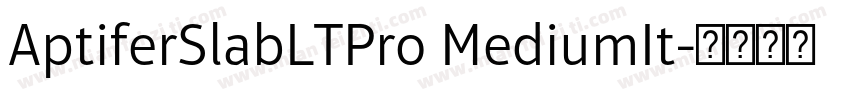 AptiferSlabLTPro MediumIt字体转换